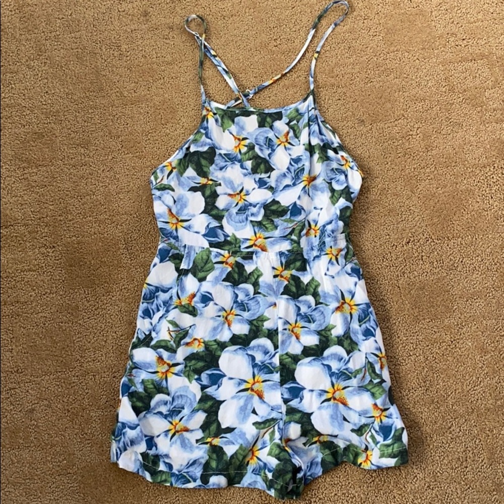 american apparel floral romper